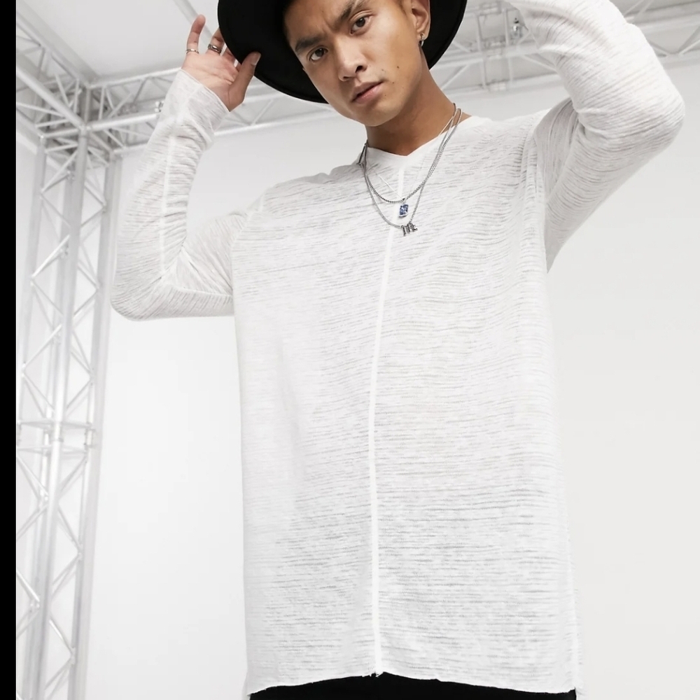 ASOS DESIGN Extreme Longline Relaxed Shirt